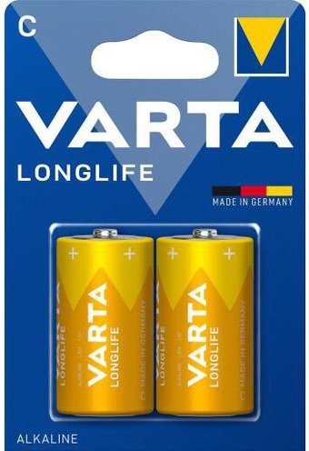 Батарейка Varta Longlife LR14/C алкалайн (2 шт) - 1/1
