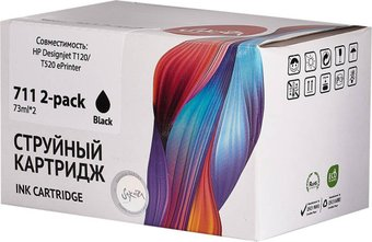 Картридж Sakura Printing SIP2V31A (аналог HP 711 2-pack Black) - 1/1