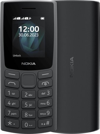 Кнопочный телефон Nokia 105 (2023) Dual SIM TA-1557 (черный) - 1/1