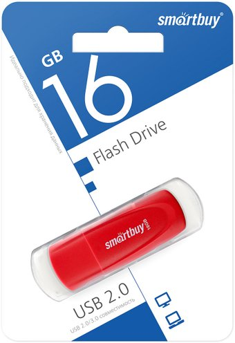 USB Flash SmartBuy Scout 16GB (красный) - 1/1