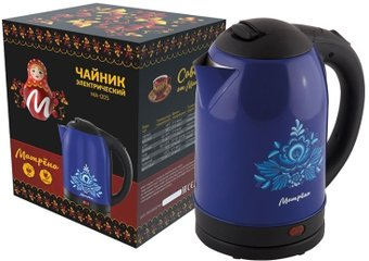 Электрический чайник Матрена MA-005 (стальной/синий гжель) - 1/1