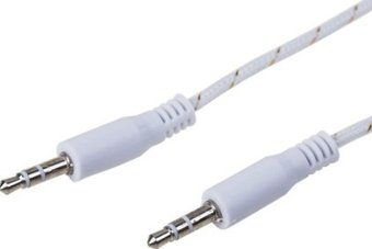 Кабель Rexant 18-4070 3.5 мм - 3.5 мм (1 м, белый) - 1/1