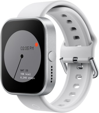 Умные часы CMF Watch Pro (серебристый, светло-серый силиконовый ремешок) - 1/1