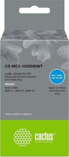 Картридж CACTUS CS-MC1-1000595WT (аналог Brady MC1-1000595WT) - 1/1