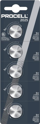 Батарейка DURACELL Procell Lithium CR2025 5 шт. - 1/1