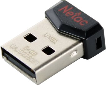 USB Flash Netac UM81 USB 2.0 64GB NT03UM81N-064G-20BK - 1/1
