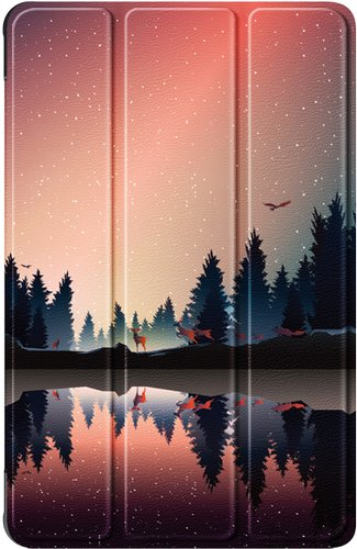 Чехол для планшета JFK Smart Case для Huawei MatePad SE 10.4 (закат на озере) - 1/1