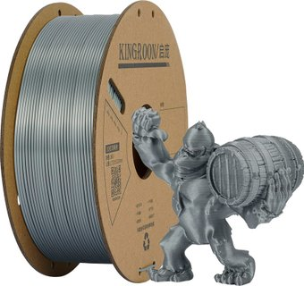 Пластик Kingroon PLA Silk 1.75мм NSC004 (1кг, Silver) - 1/1