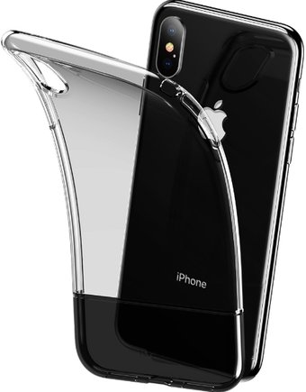 Чехол для телефона Baseus Half to Half для iPhone XS Max (черный) - 1/1