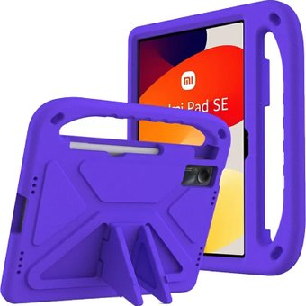 Чехол для планшета KST Детский для Xiaomi Redmi Pad 10.6 2022 (фиолетовый с ручкой и подставкой) - 1/1