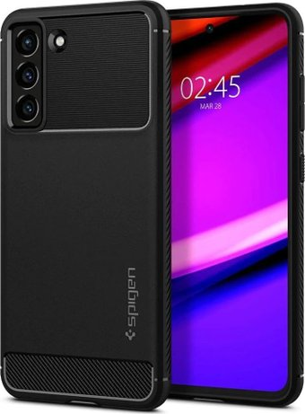 Чехол для телефона Spigen Rugged Armor для Galaxy S21 FE ACS03049 (черный) - 1/1