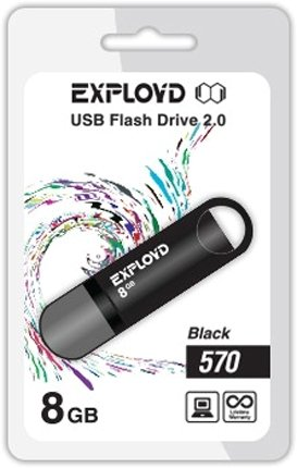 USB Flash Exployd 570 8GB (черный) - 1/1