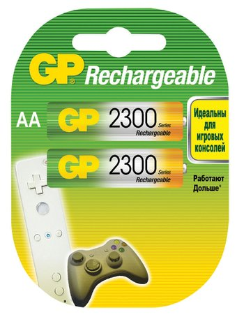 Аккумулятор GP AA 2300mAh 2 шт. - 1/1