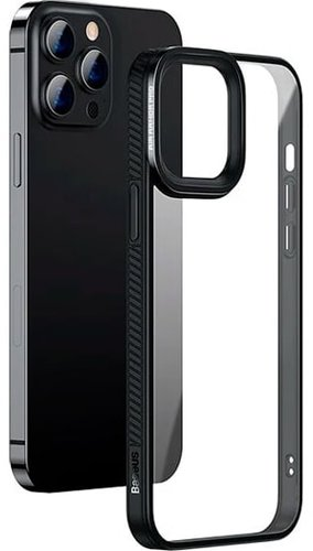 Чехол для телефона Baseus Crystal для iPhone 13 Pro (черный) - 1/1