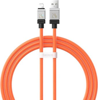Кабель Baseus CoolPlay Series Fast Charging Data Cable 2.4A USB Type-A - Lightning (1 м, оранжевый) - 1/1