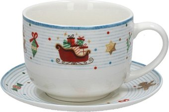 Чашка Andrea Fontebasso New Milk & Coffee Christmas Time. Санки NL6856EM250 - 1/1