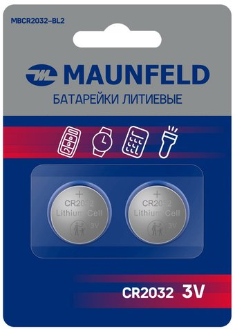 Батарейка MAUNFELD Lithium CR2032 MBCR2032-BL2 - 1/1