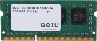 Оперативная память GeIL 8GB DDR3 SO-DIMM PC3-10600 GGS38GB1333C9SC - 1/1