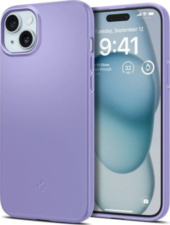 Чехол для телефона Spigen Thin Fit для iPhone 15 ACS06780 (фиолетовый) - 1/1