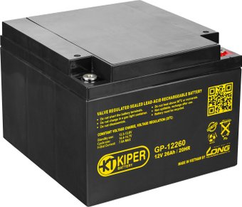 Аккумулятор для ИБП Kiper GP-12260 (12В/26 А·ч) - 1/1