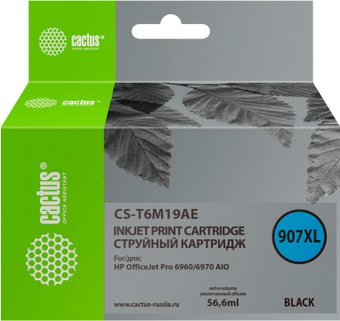 Картридж CACTUS CS-T6M19AE (аналог HP 907XL) - 1/1