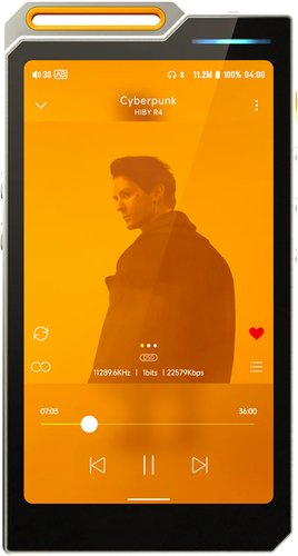 Hi-Fi плеер HiBy R4 (оранжевый) - 1/1