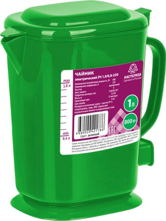 Электрический чайник Мастерица ЭЧ-1.0/0.8-220З (зеленый) - 1/1
