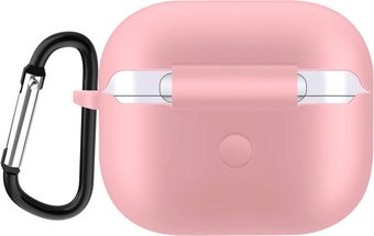 Чехол Sundays для AirPods 3 с карабином (розовый) - 1/1