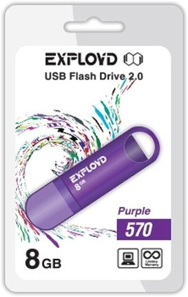 USB Flash Exployd 570 8GB (фиолетовый) - 1/1