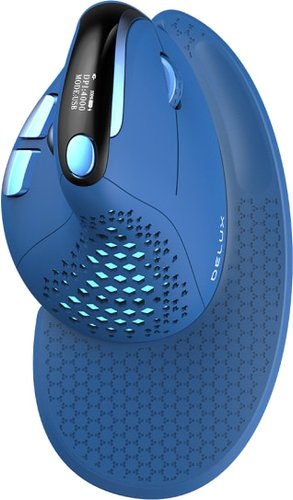 Вертикальная мышь Delux Seeker M618XSD (синий) - 1/1
