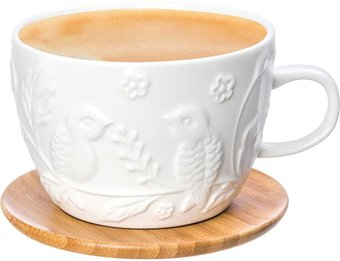 Чашка с блюдцем Elan Gallery Птички на ветке 540217 - 1/1