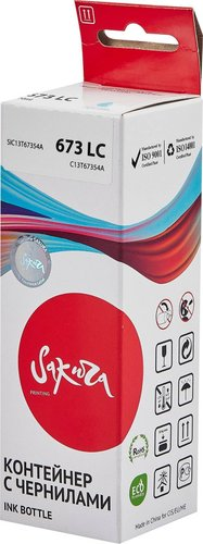 Чернила Sakura Printing SIC13T67354A (аналог Epson 673 LC) - 1/1