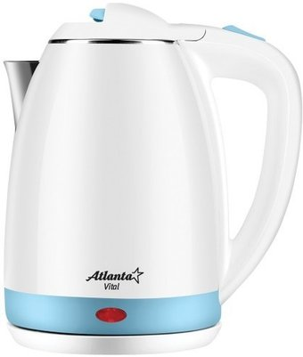 Электрический чайник Atlanta ATH-2437 (белый/голубой) - 1/1
