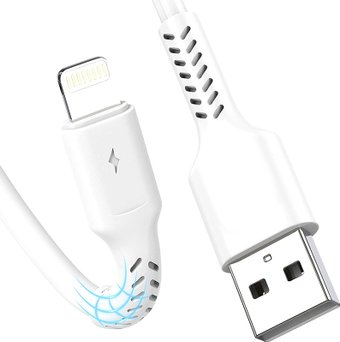Кабель USBTOP USB Type-A - Lightning (1 м, белый) - 1/1