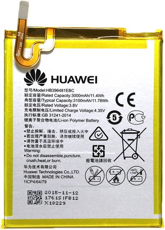 Аккумулятор для телефона Копия Huawei HB396481EBC - 1/1