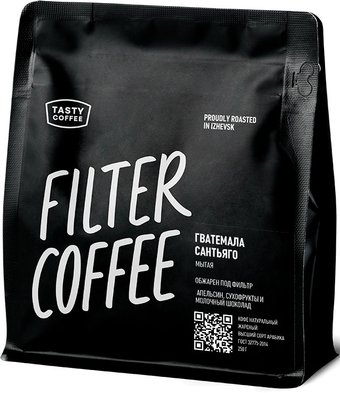 Кофе Tasty coffee Гватемала Сантьяго зерновой 250 г - 1/1