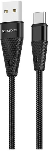 Кабель Borofone BU10 Type-C 1.2 м (черный) - 1/1