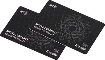 Аппаратный криптокошелек Tangem Wallet набор из 2 карт (черный) - 1/1