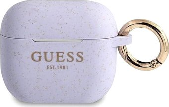 Чехол CG Mobile Guess with ring для AirPods 3 GUA3SGGEU (фиолетовый) - 1/1