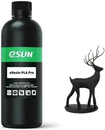 Фотополимер eSUN eResin-PLA Pro 500 г (черный) - 1/1