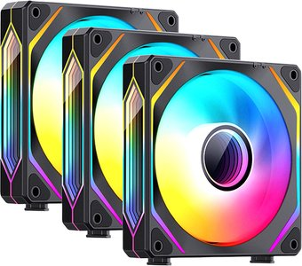 Комплект вентиляторов для корпуса Jonsbo ZL-120 (черный, 3 шт.) - 1/1