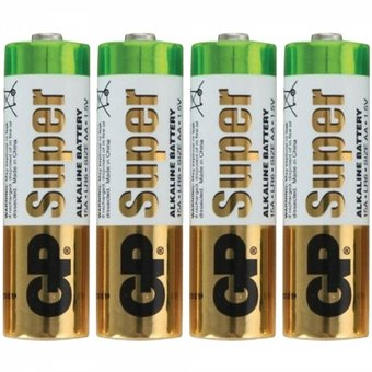 Батарейка GP Super Alkaline AA 4 шт. [GP15ARS-2SB4] - 1/1