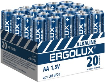 Батарейка Ergolux Alkaline AAA 20 шт. LR03 BP-20 - 1/1