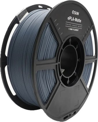 Пластик eSUN ePLA-Matte 1.75 мм 1000 г (серый) - 1/1