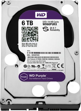 Жесткий диск WD Purple 6TB (WD60PURX) - 1/1