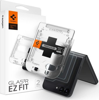 Защитное стекло Spigen Glass TR EZ Fit для Galaxy Z Flip 5 AGL06525 (2шт) - 1/1