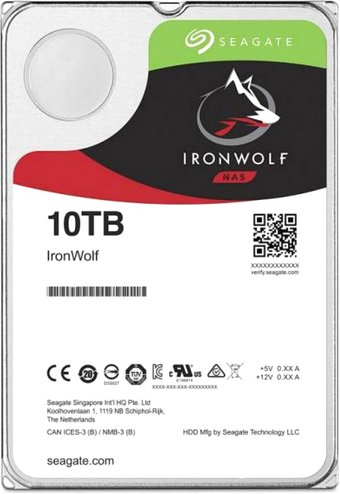 Жесткий диск Seagate IronWolf 10TB ST10000VN0008 - 1/1
