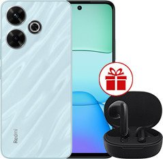 Смартфон Xiaomi Redmi 13 8GB/256GB с NFC международная версия (океанский синий) и наушники Xiaomi Redmi Buds 4 Lite (черный) по акции - 1/1