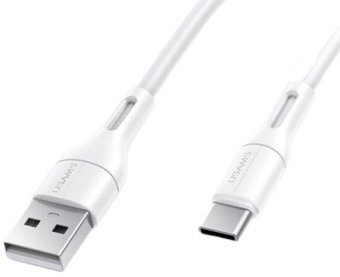 Кабель Usams USB Type-A - USB Type-C US-SJ501 (1 м, белый) - 1/1