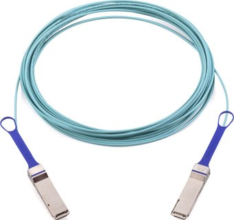 Кабель Mellanox QSFP28 - QSFP28 MFA1A00-C010 (10 м, голубой) - 1/1